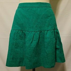 J Crew Embossed Pattern Skirt